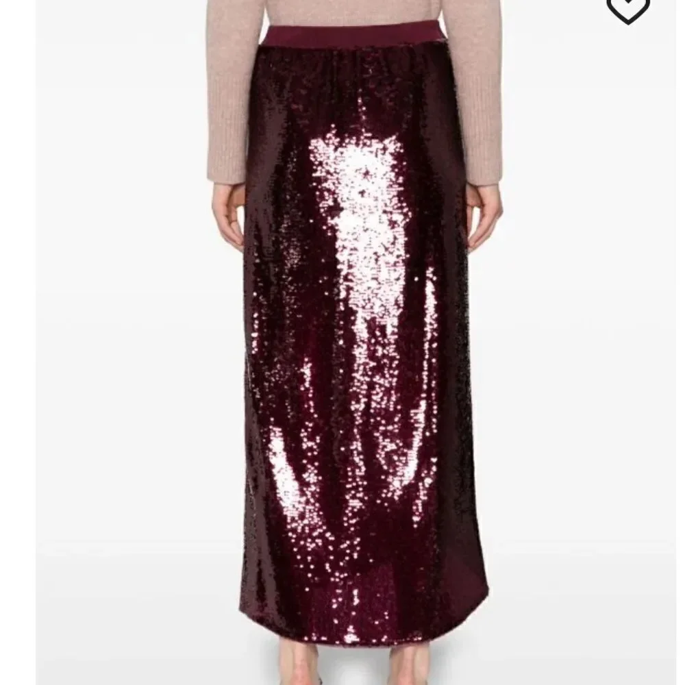 All Saints Opal sequin-design midi skirt